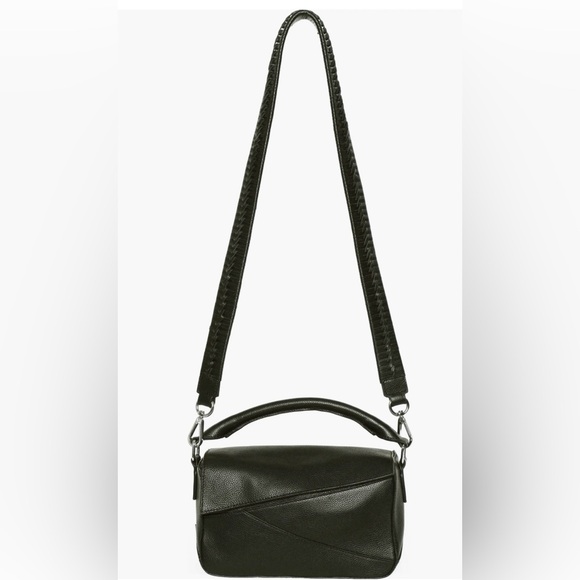 Walter Baker Jagger Leather Crossbody Bag Black NWT - Picture 1 of 4